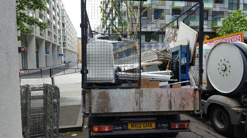 Professional handling of hazardous waste materials